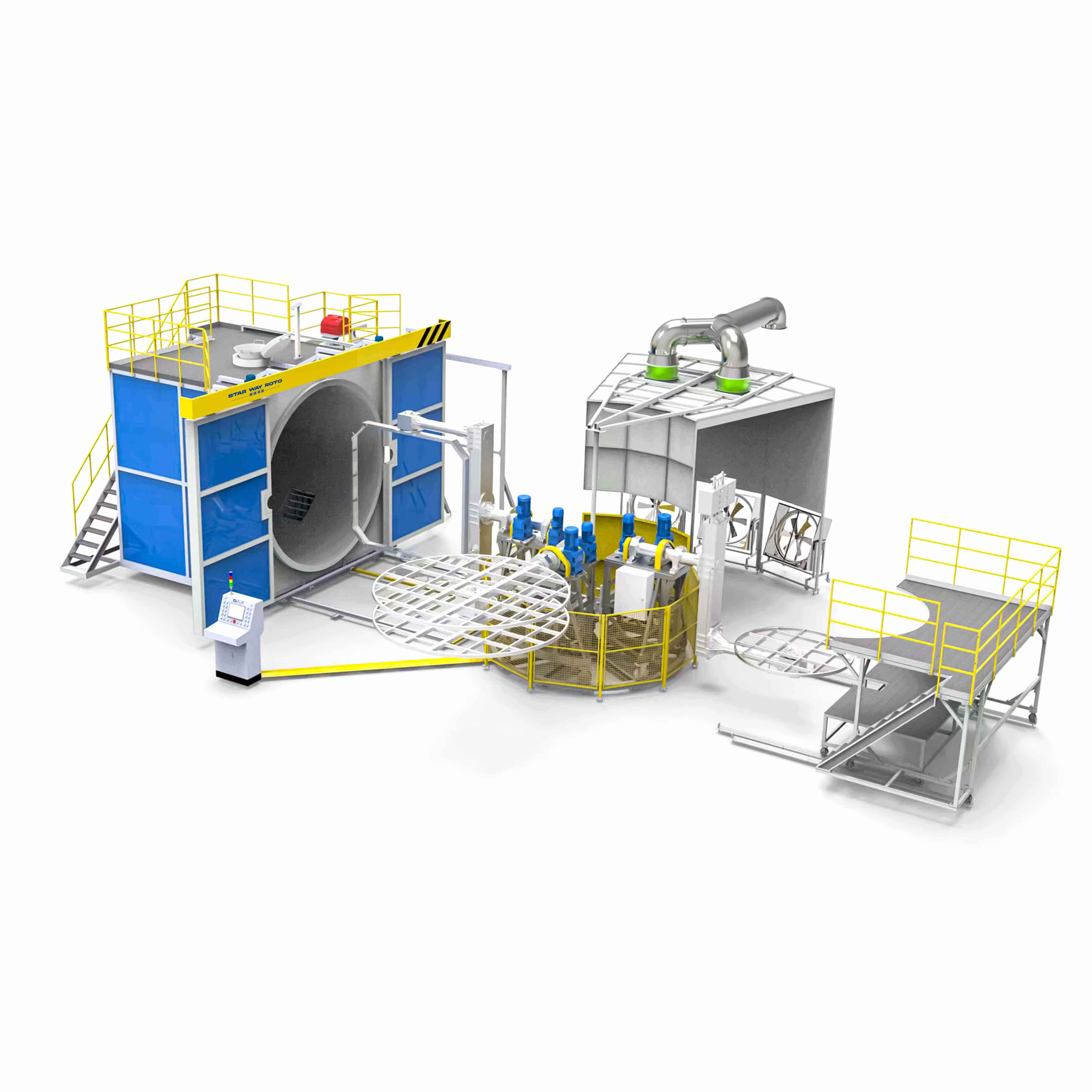  ​塔转式滚塑机